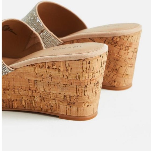Torrid Rhinestone Cork Wedge - Picture 4 of 4